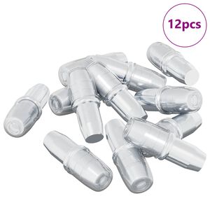 vidaXL Policejn&iacute; h&aacute;ček 12 pcs Stř&iacute;brn&aacute; 7 x 16 mm Železo