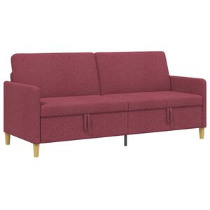 vidaXL Sofa s &uacute;ložn&yacute;m prostorem V&iacute;no Červen&eacute; 192 x 78 x 87 cm
