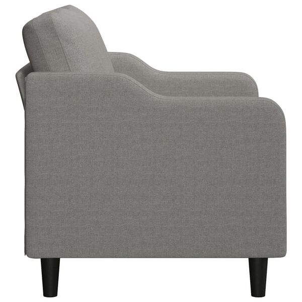 vidaXL 2m&iacute;stn&aacute; pohovka tmavě &scaron;ed&aacute; 120 cm textil