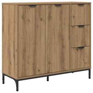 vidaXL Serv&iacute;rovac&iacute; skř&iacute;ň Artisanov&yacute; dub 89,5 x 33 x 82 cm