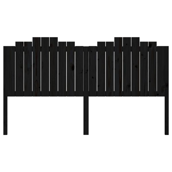 vidaXL Čelo postele čern&eacute; 186 x 4 x 110 cm masivn&iacute; borovice