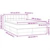 vidaXL Box spring postel s matrac&iacute; tmavě zelen&aacute; 140x220 cm samet