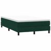 vidaXL Postel Box Spring bez matrace tmavě zelen&aacute; 120x210 cm samet