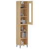 vidaXL Skř&iacute;ň highboard dub sonoma 34,5 x 34 x 180 cm kompozitn&iacute; dřevo