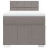 vidaXL Box spring postel s matrac&iacute; taupe 90x200 cm textil