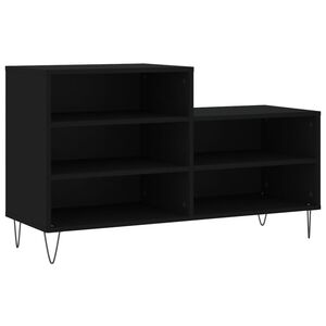 vidaXL Botn&iacute;k čern&yacute; 102x36x60 cm kompozitn&iacute; dřevo
