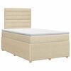 vidaXL Postel boxspring s matrac&iacute; s čelo Kr&eacute;mov&aacute; 120 x 190 cm Textil
