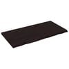 vidaXL Stoln&iacute; deska tmavě hněd&aacute; 120x60x(2-4)cm o&scaron;etřen&yacute; masivn&iacute; dub