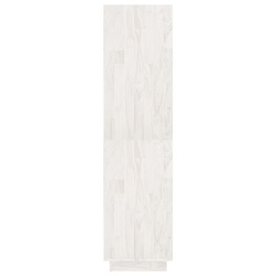 vidaXL Knihovna / dělicí stěna bílá 80 x 35 x 135 cm masivní borovice