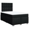 vidaXL Box spring postel s matrac&iacute; čern&aacute; 120x200 cm textil