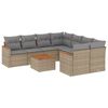 vidaXL Patio Sofa Set 9m&iacute;stn&eacute; Beige and Grey