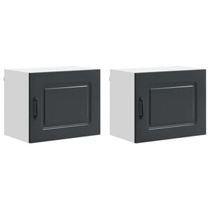vidaXL Kryc&iacute; deska myčky na n&aacute;dob&iacute; Kalmar 2 pcs Čern&aacute; 50 x 31 x 40 cm