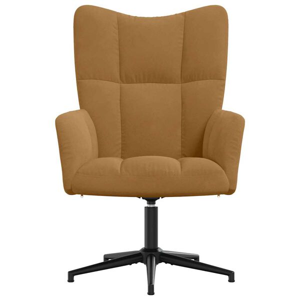 vidaXL Relaxačn&iacute; křeslo hněd&eacute; samet