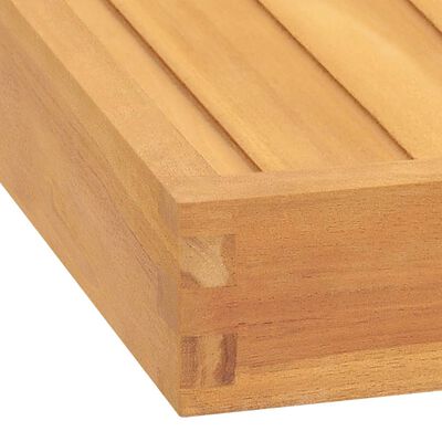 vidaXL Servírovací podnos 80 x 80 cm masivní teakové dřevo