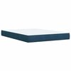 vidaXL Box spring postel s matrac&iacute; tmavě modr&aacute; 160x200 cm samet
