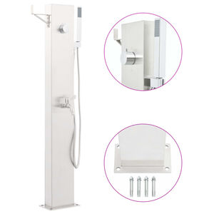 vidaXL Zahradn&iacute; sprchov&aacute; baterie 110 cm nerezov&aacute; ocel