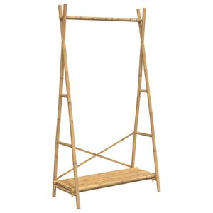 vidaXL Stojan na oblečen&iacute; s polic&iacute; 102 x 50 x 190 cm bambus