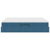 vidaXL Postel s &uacute;ložn&yacute;m prostorem a matrac&iacute; Tmavě modr&aacute; 180 x 200 cm