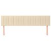 vidaXL Čela postele kr&eacute;mov&aacute; 160x5x78/88 cm l&aacute;tka