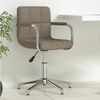 vidaXL Otočná kancelářská židle taupe textil