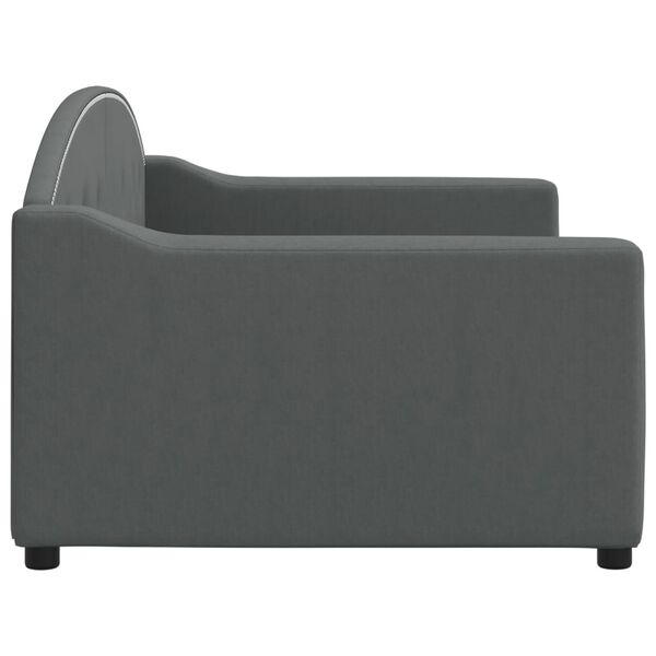 vidaXL V&aacute;lenda tmavě &scaron;ed&aacute; 90 x 200 cm textil