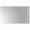 vidaXL LED koupelnov&eacute; zrcadlo Transparentn&iacute; 50 x 30 cm tvrzen&eacute; sklo