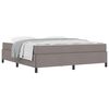 vidaXL Postel s boxspringem Taupe 180 x 200 cm textil