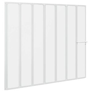 vidaXL Sprchov&aacute; z&aacute;stěna 140 x 167 cm , 7 skl&aacute;dac&iacute;ch panelů , drž&aacute;k na ručn&iacute;k