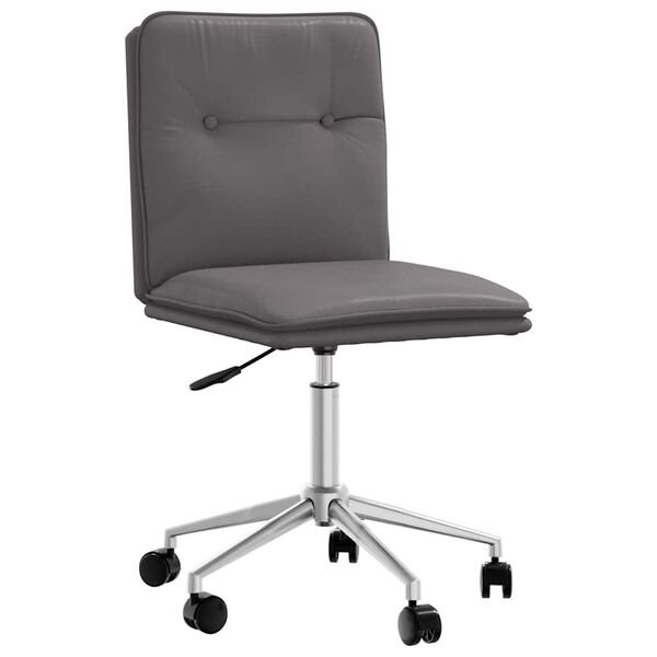 vidaXL J&iacute;deln&iacute; židle &scaron;ed&aacute; uměl&aacute; kůže