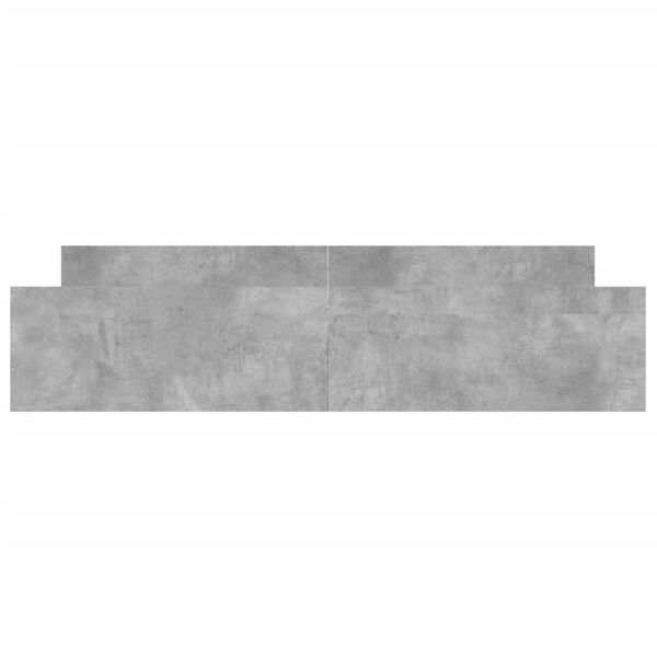 vidaXL R&aacute;m postele s hlavov&yacute;m a nožn&iacute;m čelem betonově &scaron;ed&yacute; 180x200 cm