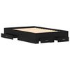 vidaXL R&aacute;m postele s &scaron;upl&iacute;ky Čern&yacute; dub 120 x 190 cm Kompozitn&iacute; dřevo