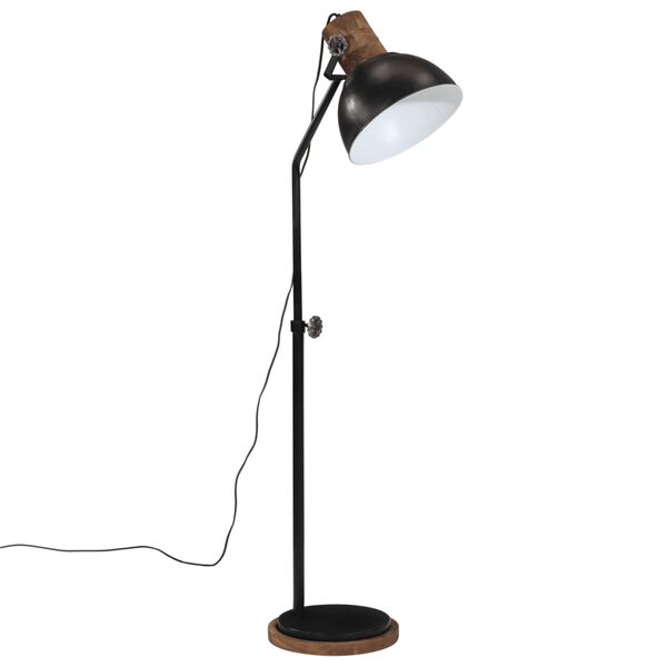 vidaXL Stojac&iacute; lampa 25 W čern&aacute; 30 x 30 x 100&ndash;150 cm E27