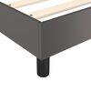 vidaXL Box spring postel s matrac&iacute; &scaron;ed&aacute; 90x200 cm uměl&aacute; kůže