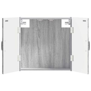 vidaXL Skř&iacute;ň na terče HOORN &Scaron;ed&yacute; Sonoma 52,5 x 10,5 x 53,5 cm