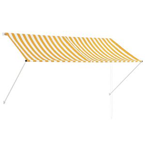 vidaXL Zatahovac&iacute; mark&yacute;za žluto-b&iacute;l&aacute; 250 x 150 cm