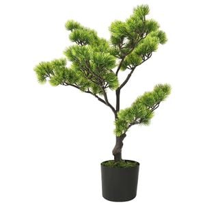 vidaXL Uměl&aacute; bonsaj borovice s květin&aacute;čem 60 cm zelen&aacute;