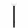 vidaXL Sloupkov&eacute; sv&iacute;tidlo se z&aacute;suvkou 120 cm čern&eacute; IP44