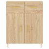 vidaXL Skříň highboard dub sonoma 69,5 x 34 x 180 cm kompozitní dřevo