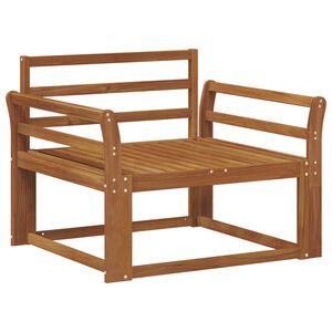 vidaXL Venkovn&iacute; středn&iacute; pohovka Masivn&iacute; ak&aacute;tov&eacute; dřevo Př&iacute;rodn&iacute;