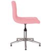 vidaXL Otočn&eacute; j&iacute;deln&iacute; židle 2 ks růžov&eacute; samet