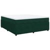 vidaXL Box spring postel s matrac&iacute; tmavě zelen&aacute; 180x200 cm samet