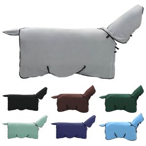 vidaXL Deka pro koně Světle &scaron;ed&aacute; a růžov&aacute; Polyester