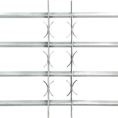 Nastavitelná bezpečnostní okenní mříž se 4 příčkami 1000–1500 mm