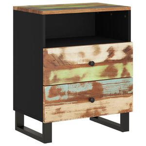 vidaXL Nočn&iacute; stolek 50x33x62 cm masivn&iacute; recyklovan&eacute; a kompozitn&iacute; dřevo