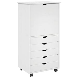 vidaXL Kolejov&aacute; skř&iacute;ň 53 x 39 x 103 cm Masivn&iacute; borovicov&eacute; dřevo B&iacute;l&aacute;