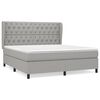 vidaXL Box spring postel s matrac&iacute; světle &scaron;ed&aacute; 160 x 200 cm textil
