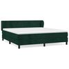 vidaXL Box spring postel s matrac&iacute; tmavě zelen&aacute; 180x200 cm samet