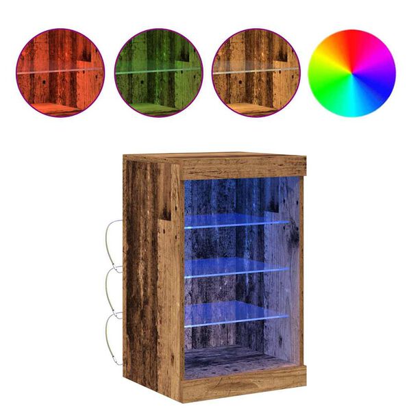 vidaXL Servírovací skříň Staré dřevo 41 x 37 x 67 cm kompozitní dřevo