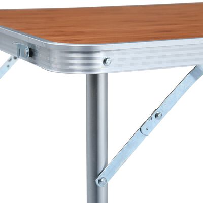 vidaXL Skládací kempingový stůl hliník 120 x 60 cm