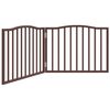vidaXL Z&aacute;brana pro psy skl&aacute;dac&iacute; 2 panely hněd&yacute; dub 160 cm topol